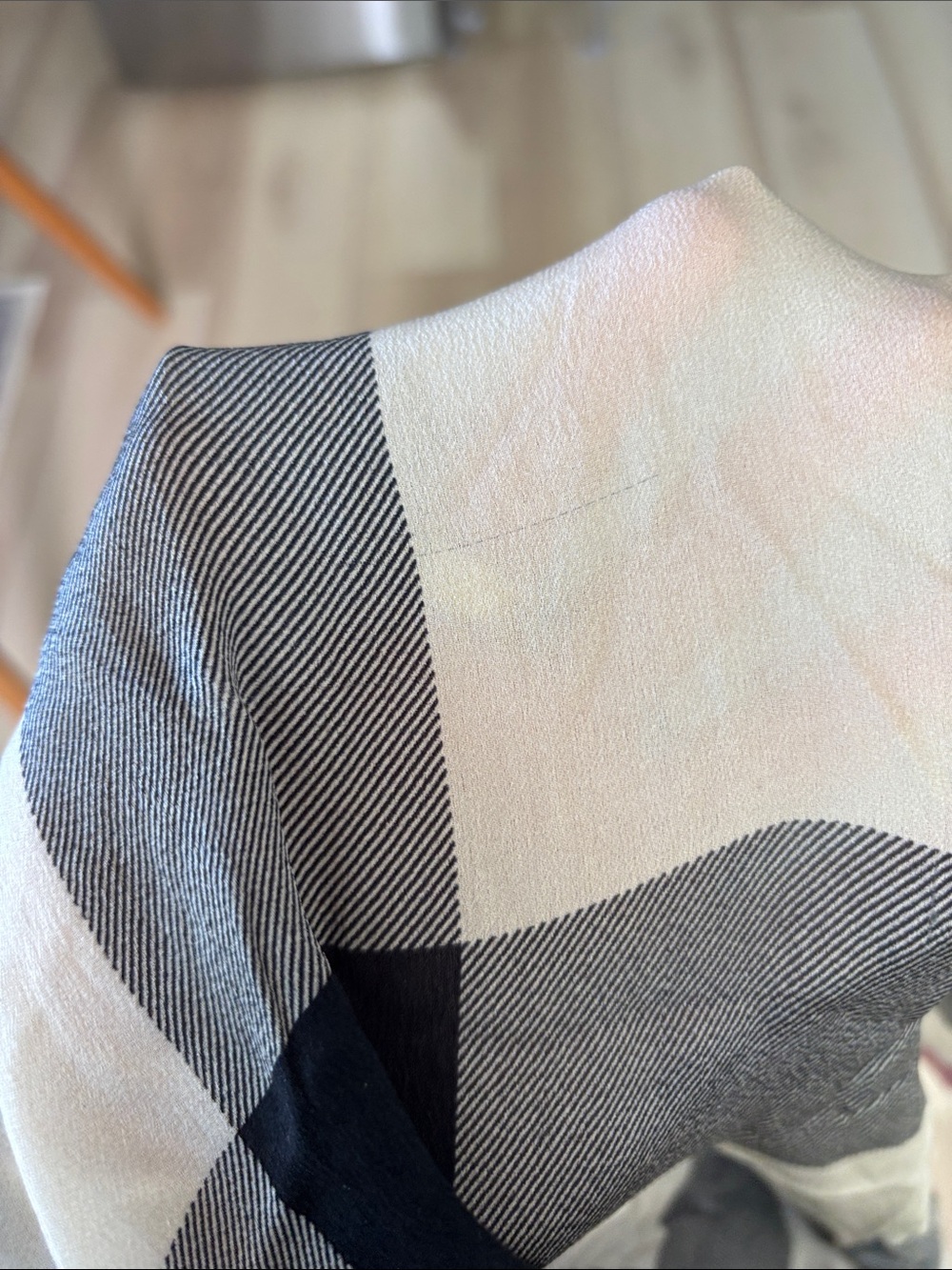 Silk Burberry Scarf - Picture 5 of 6